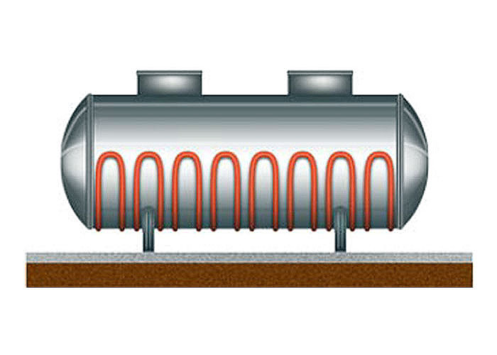Tanque de drenaje subterráneo con calefacción eléctrica